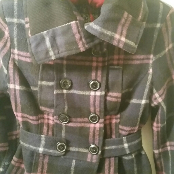 last kiss Jackets & Blazers - Last Kiss plaid lined button jacket,M